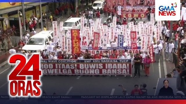 Ilang grupo, nakagitgitan ng mga pulis; Pulis, sinuntok ng isa umanong raliyista | 24 Oras