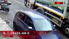 Tekirdağ'da çöp toplama kamyonuna çarpan hafif ticari araç işçiyi yaraladı
