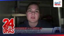 3 counts of grave threat at 1 count ng inciting to sedition, inirerekomenda ng NBI na isampa laban kay VP Duterte | 24 Oras