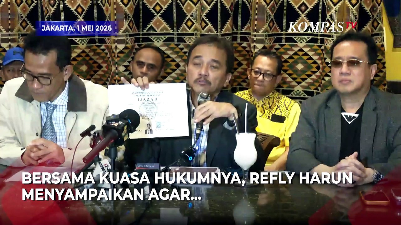 Sorotan! Roy Suryo Pakai Baju Bertuliskan Al-Ijazah, Al-Palsu Saat Konferensi Pers