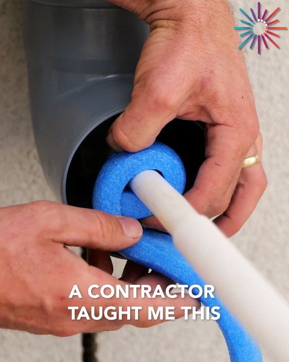 Properly securing the AC pipe entry