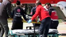 Tarlada bacağı kırılan kadın, ambulans helikopterle hastaneye ulaştırıldı