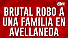 Video registró el brutal robo sufrido por una familia en Avellaneda
