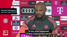 'Perfect sense in Paris' - Kompany defends Bayern performance
