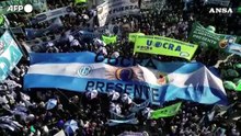 Buenos Aires, in piazza contro la riforma del lavoro di Milei