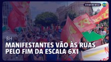 BH: Manifestantes vão às ruas pelo fim da escala 6x1