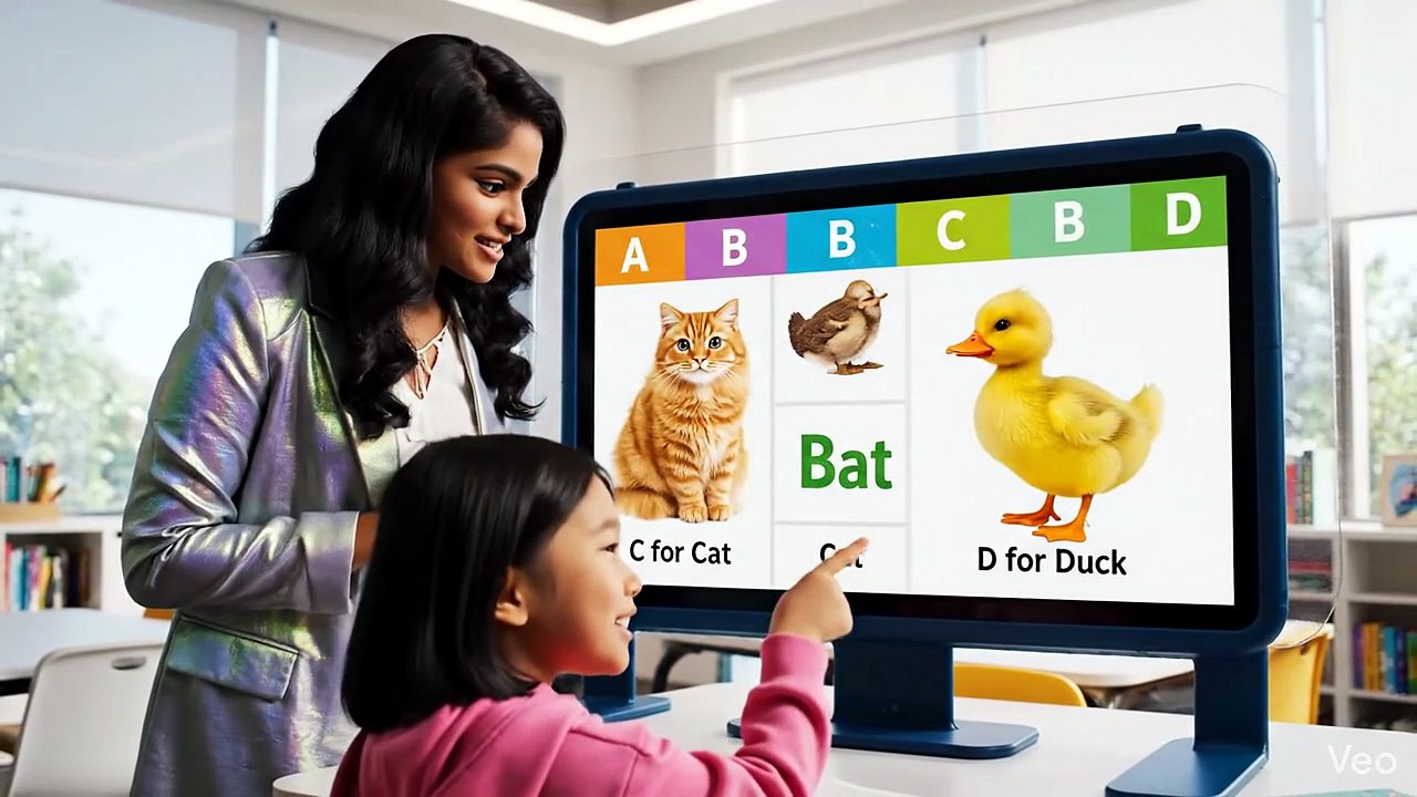 Learn A to  D alphabet