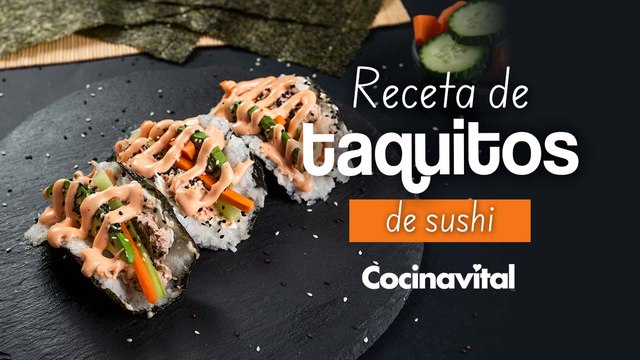 Taquitos de sushi fáciles y rápidos para hacer en casa