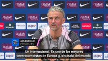 Luis Enrique celebra el regreso de Fabián: "De los mejores centrocampistas de Europa y el mundo"