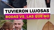 Famosas que tuvieron una lujosa boda vs las que no