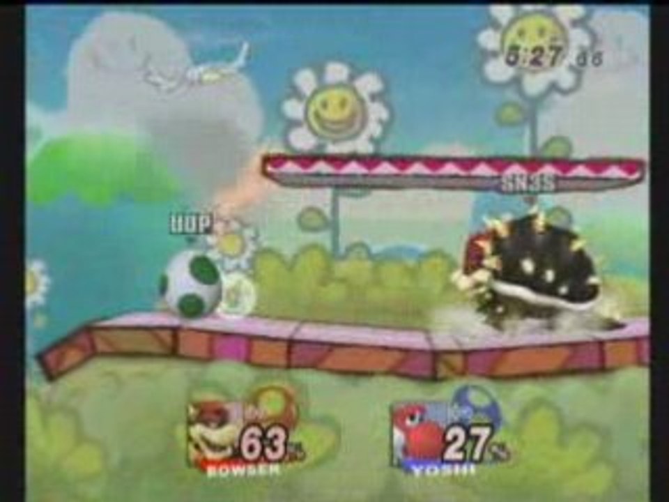 Brawl SN3S (Bowser) Vs UDP (Yoshi)