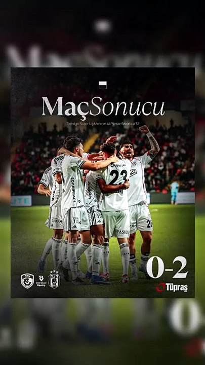 Gaziantep’te galibiyet bizim. 💪  Gaziantep FK 0-2 Beşiktaş  #BurasıBeşiktaş 🦅