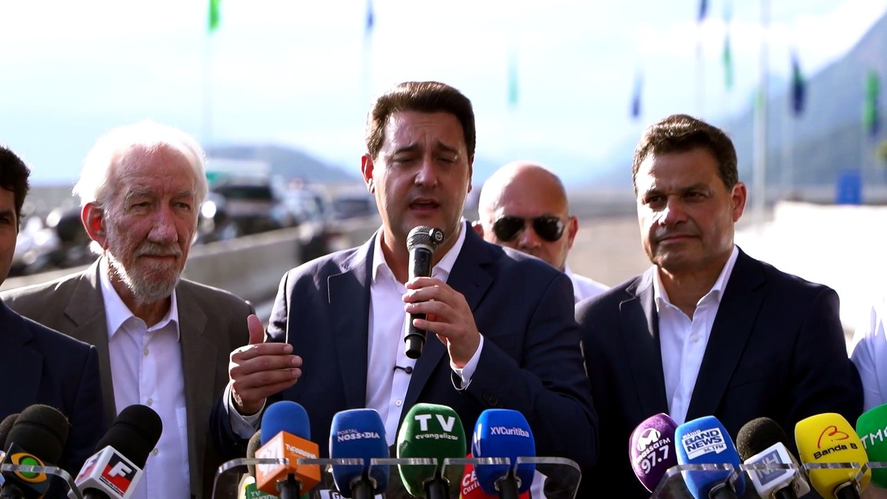 Após inauguração, Ratinho Junior chama ponte de Guaratuba de marco histórico