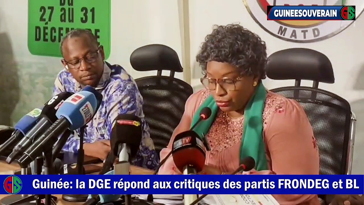La Directrice générale des élections répond aux critiques des partis FRONDEG et Bloc libéral (BL).