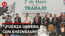 Sindicatos de trabajadores respaldan a Sheinbaum en la defensa de la soberanía nacional