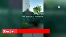 Almanya'da caminin duvarı tahrip edildi ve girişine domuz başı bırakıldı