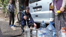 Beykoz'da sular kesildi, mahalleli bidonlarla su kuyruğuna girdi: Net bir bilgi alamıyoruz, mağduruz