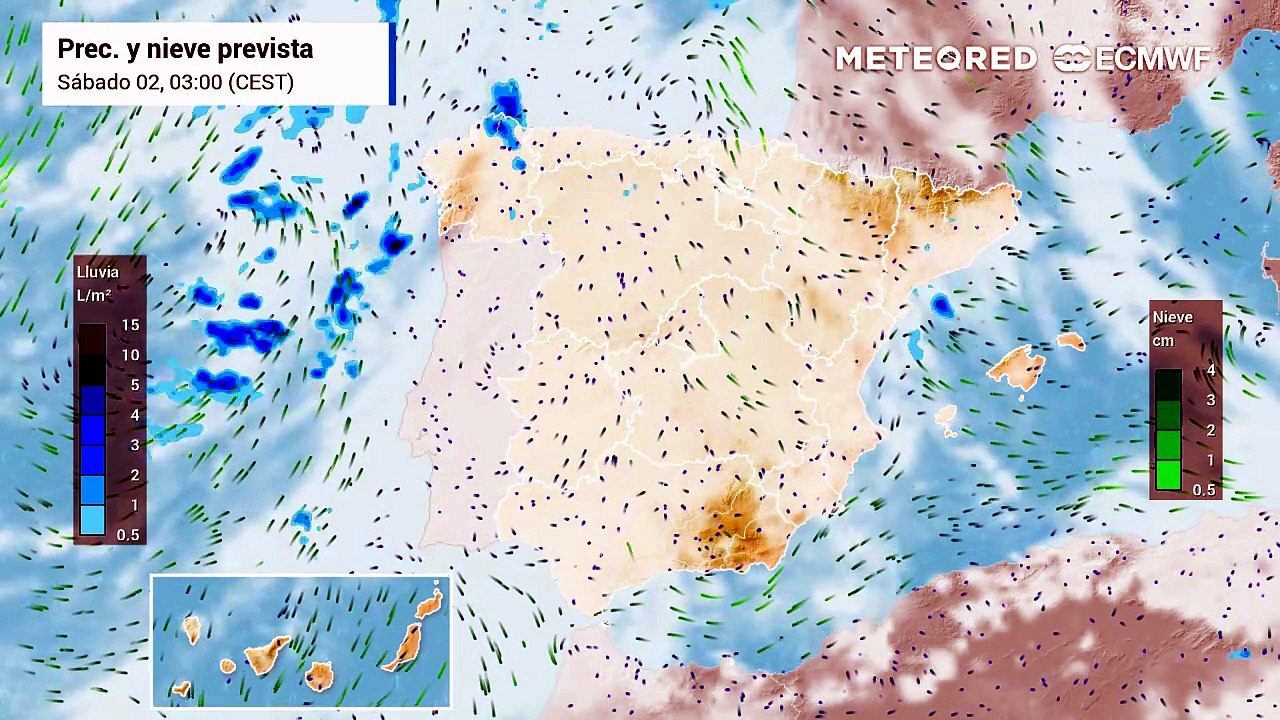 Primer sábado de mayo con tormentas muy fuertes en España
