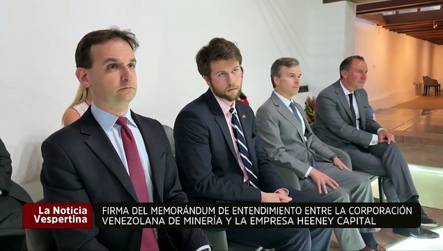 Firma de memorándum de entendimiento entre Corporación Venezolana de Minería y empresa Heeney Capital