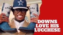 Caleb Downs loves his Dallas Cowboys Lucchese custom made