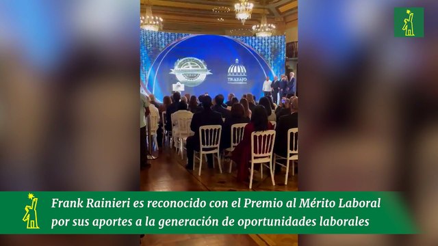 Frank Rainieri es reconocido con el Premio al Mérito Laboral por sus aportes a la generación de oportunidades laborales