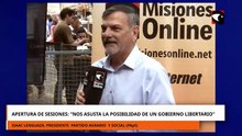 Apertura de sesiones: "Nos asusta la posibilidad de un gobierno libertario"