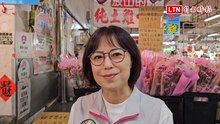 林月琴鬆口參戰苗栗市長？陪陳品安市場拜票喊「義不容辭」