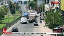 Şanlıurfa'da kırmızı ışıkla birlikte kumruların ziyafeti başlıyor