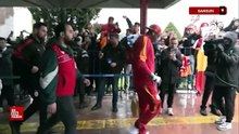 Galatasaray kafilesi, Samsun'a geldi