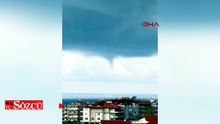 Alanya açıklarında hortum oluştu