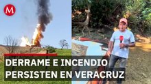 Derrame e incendio continúan en Arroyo Grande