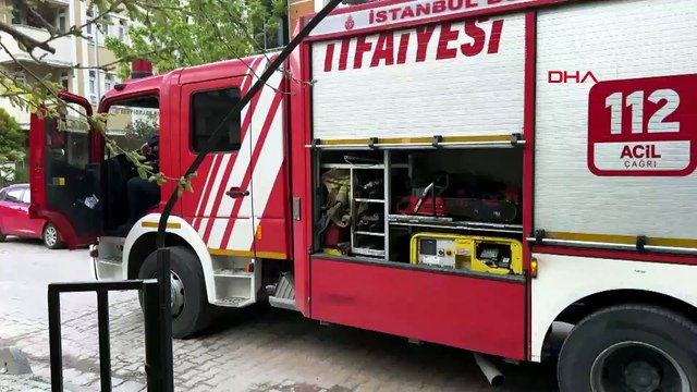 Avcılar'da havalandırma boşluğuna düşen martı kurtarıldı