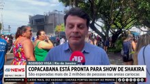 Shakira em Copacabana: RJ espera público recorde para o megashow