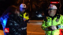İstanbul'da ceza uygulanacağını öğrenen sürücü gözyaşlarını tutamadı