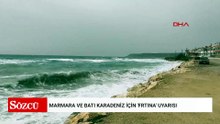 Marmara ve Batı Karadeniz için 'frtına' uyarısı