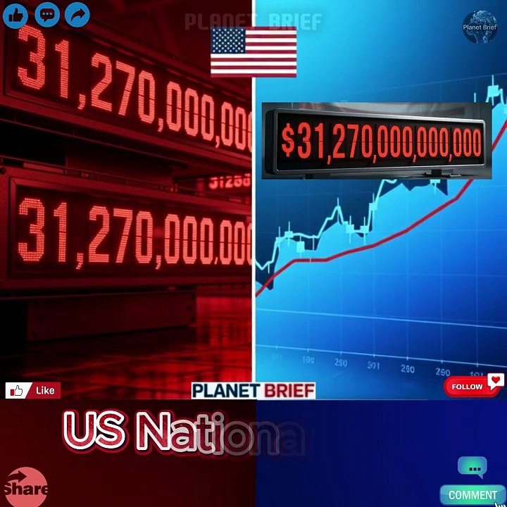 US Debt Exceeds Entire Economy for First Time Since WWII – Debt-to-GDP Above 100% at $31.27 Trillion 💰📉