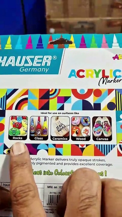 Hauser Acrylic Markers 12 Colors 🎨 | Full Unboxing & Honest Review
