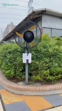 Mingletec powerful BLDC industrial wall mounted mist fan#mingletec #BLDC #wallmount #mistfan #warehouse #factory #outdoor #ventilation #manufacturer #fyp