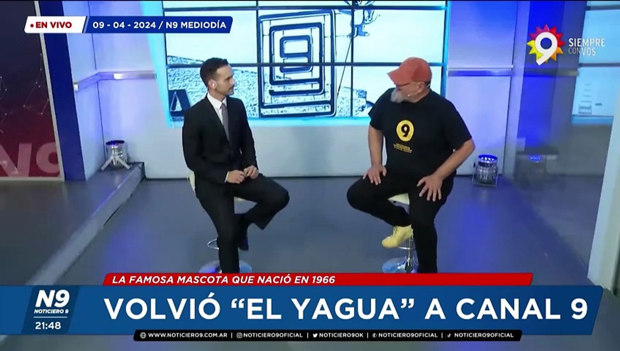 VOLVIÓ "EL YAGUA" A CANAL 9 - NOTICIERO 9