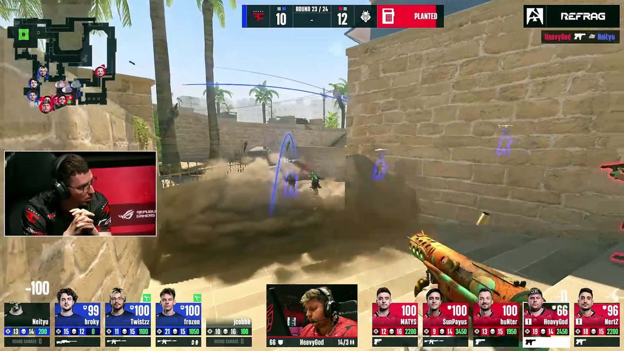 Counter-Strike #322: "frozen - 4 kills (3 M4A1-S, USP-S HS) to turn an initial 2vs5 post-pl..."