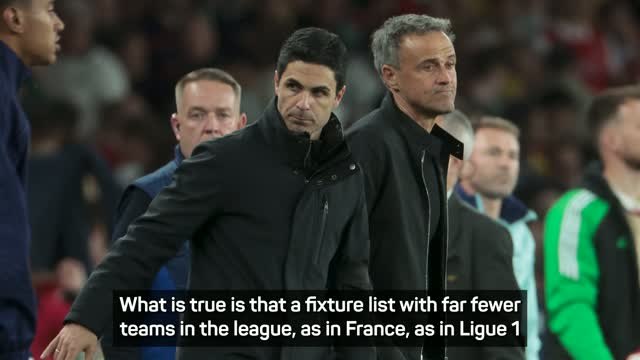 'You have to accept it' - Enrique responds to Arteta's 'competing in different worlds' jibe