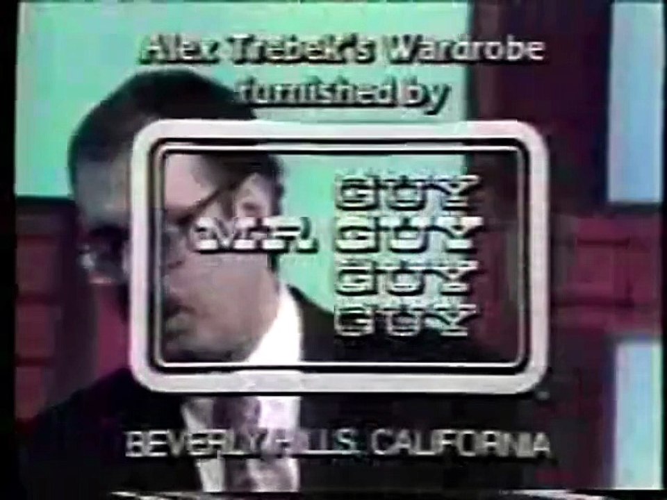 Jeopardy! closing credits, 5/22/92
