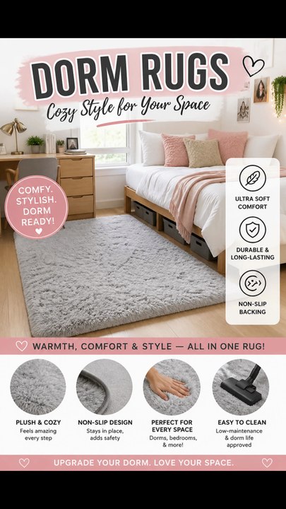 Dorm Rugs That Instantly Upgrade Your Room 🏠✨ | Budget Dorm Makeover Ideas 2026