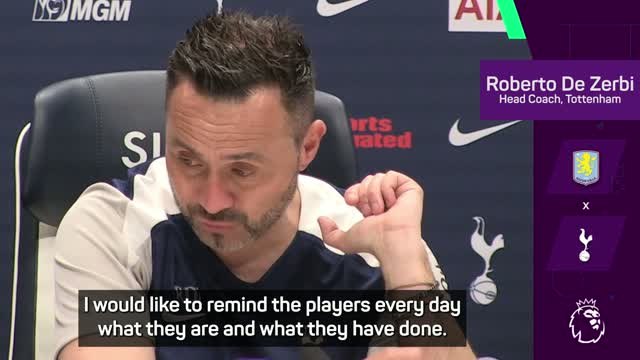 'Remember who you are!' - De Zerbi aims to light fire under Spurs squad