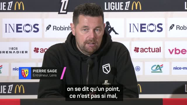 Lens - Sage frustré : "Un point, ce n’est pas si mal"