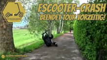eScooter-Crash / eScooter-Unfall beendet Tour vorzeitig!