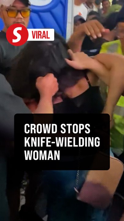 Brave bystanders restrain knife-wielding woman at Rain Rave Festival