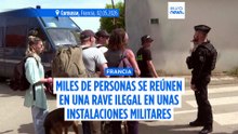 Rave gigante con 30.000 personas en un campo de tiro militar del Ejército francés