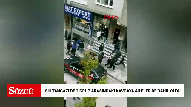 Sultangazi'de 2 grup arasındaki kavgaya aileler de dahil oldu; polis biber gazıyla müdahale etti