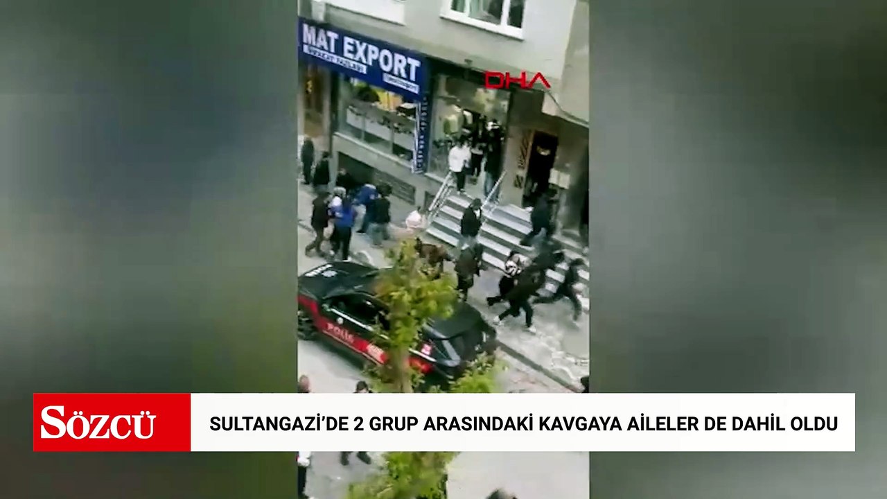 Sultangazi'de 2 grup arasındaki kavgaya aileler de dahil oldu; polis biber gazıyla müdahale etti